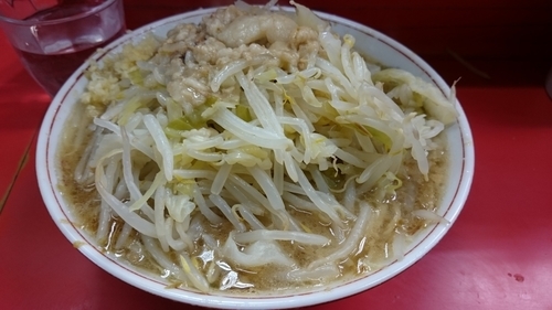 「大ラーメン、ニンニク、ヤサイ、アブラ」@ラーメン二郎 三田本店の写真