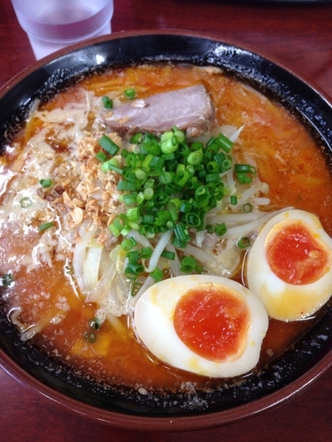 「辛味噌豊潤＋味玉」@みそ家 豊潤の写真