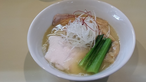 「濃厚鶏そば700円(+スープ割り)」@らーめん コッコの写真