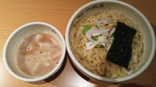 「濃厚魚介つけめん(中)(あつもり)」@麺屋 江武里の写真