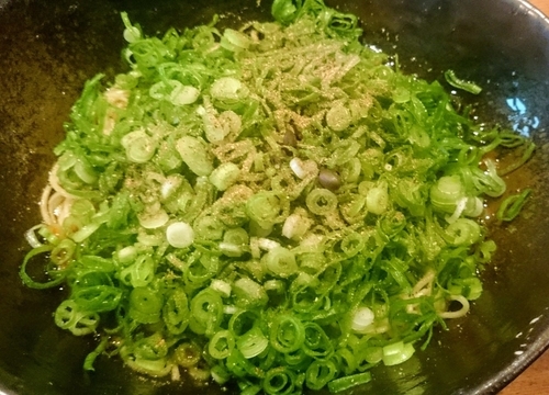 「汁なし担担麺（3辛）＋ネギ盛り」@汁なし担担麺専門 キング軒 東京店の写真