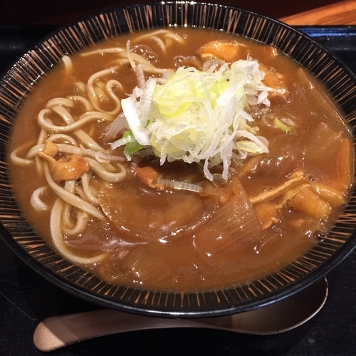 「カレー南蛮（￥480）」@石臼挽き十割蕎麦 はせ川 人形町店の写真