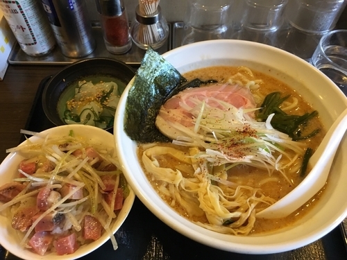 「みそせっと850円+ネギ丼100円」@杉島改の写真