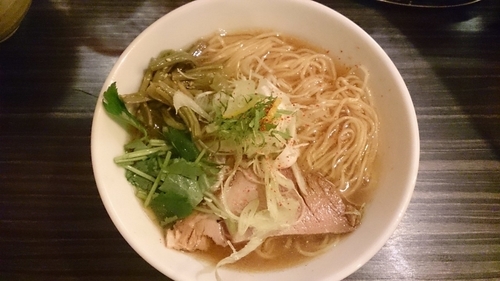 「鯵ニボそば(醤油)￥750」@志奈そば 田なかの写真