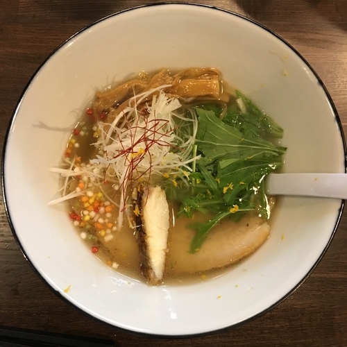 「真鯛 塩 soba 寿 (900円)」@らぁ麺BAR 錦 iwamotoの写真