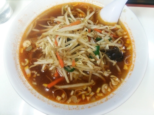 「四川らーめん+特注手もみ麺(太麺)」@鳳凰の写真