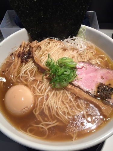 「焼きのり玉そば（醤油）」@SOBAHOUSE金色不如帰の写真