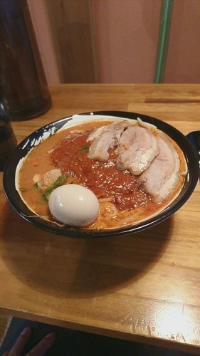 「味玉どて辛チャーシュー麺￥1150」@どてちん 習志野店の写真