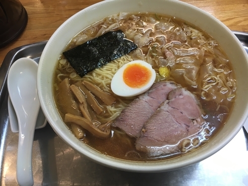 「ワンタン麺 大盛」@大勝軒 昭島店の写真