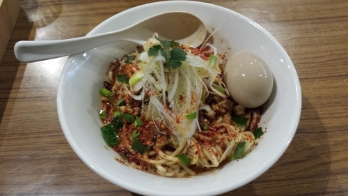 「【限定】ぶっかけ海老担々麺750円ぷちご飯50円ラーパス味玉」@らーめん カッパハウスの写真