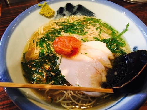 「大葉香る梅塩そば」@AFURI 六本木交差点の写真