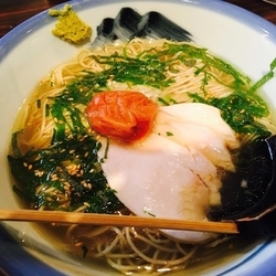 大葉香る梅塩そば