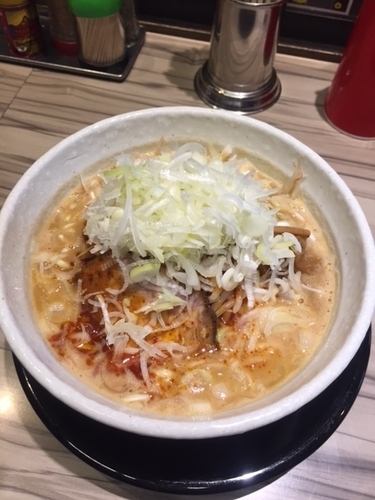 「味噌ラーメン　通常価格780円＋白ネギ100円」@つけ麺 中華そば 昇輝丸の写真