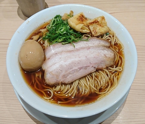 「中華そば＋麺大盛＋味玉」@鯛塩そば灯花 本店の写真