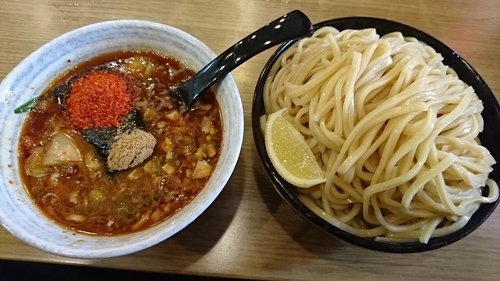 「甘辛つけそば（大盛：大辛）」@麺屋 隆勝の写真