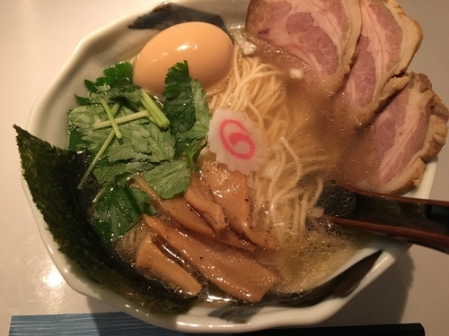 「櫻蕎麦（塩）」@NOODLE BAR 櫻 -SAKURA-の写真