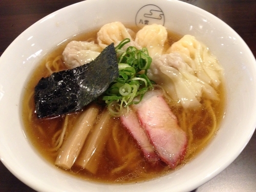 「特製ワンタン麺 黒だし」@八雲の写真