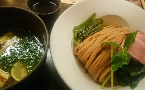 「挽き立て小麦つけ麺」@MENSHOの写真