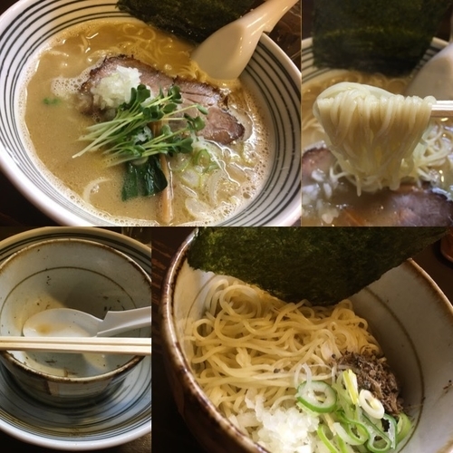 「濃厚煮干ラーメン +和え麺」@麺屋 くろまるの写真