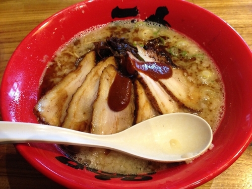 「肉入り濃、985円＋税」@拉麺屋 神楽 境港店の写真