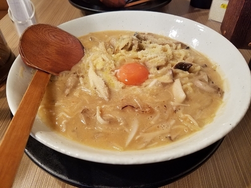 「ミソボナーラ(980円)」@満開屋 川口本店の写真