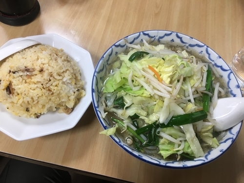 「たん麺セットチャーハン800円」@中華料理 やまだの写真