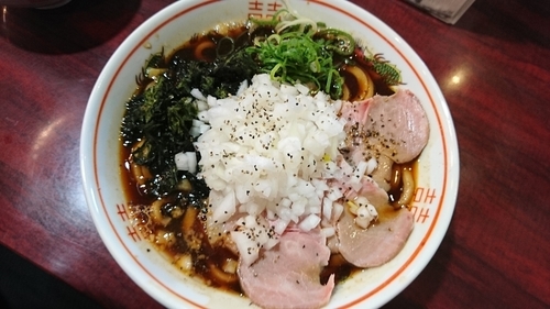 「燕三条背脂ラーメン」@麺鶏 宮崎郷土料理どぎゃん 立売堀店の写真