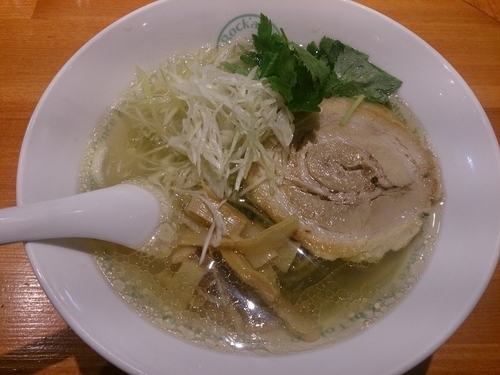 「しお（並）グリーン麺￥800」@麺屋 六感堂 Rock'anDoの写真