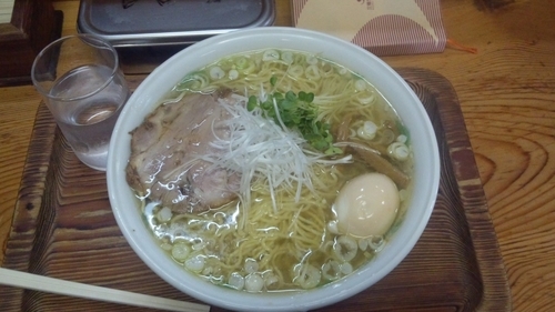 「味玉塩ラーメン大盛」@軍鶏ラーメン美幸の写真