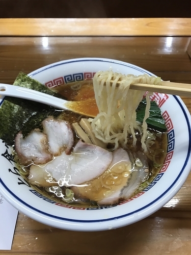 「手打ち中華そば 680円」@とら食堂の写真