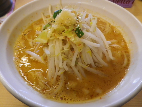 「旨辛味噌拉麺・並盛」@旨辛ラーメン 表裏 市ヶ谷本店の写真