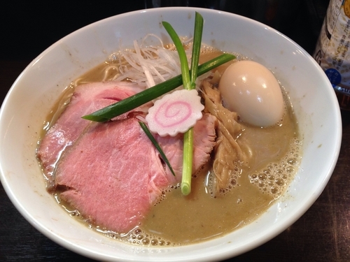 「味玉濃厚煮干しそば + 和え玉」@中華そば いづるの写真