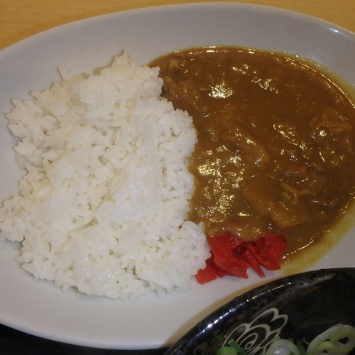 「カレーセット(ぶっかけ)(580円)うどん中に(100円)他」@はなまるうどん 広島西原店の写真