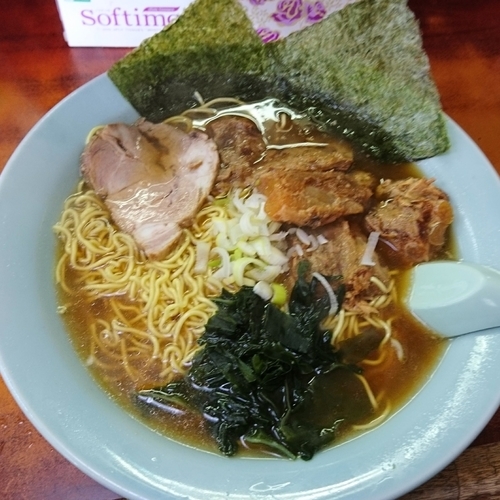 「醤油650円　中盛100円　なん骨200円」@ラーメンショップ 大神保店の写真