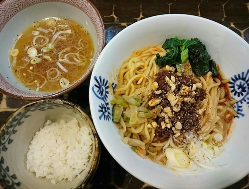 「【限定】担々まぜそば」@特級鶏蕎麦 龍介の写真