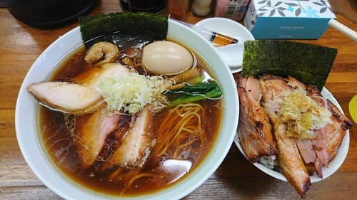 「特製らーめん+肉米」@らぁめん 夢の写真