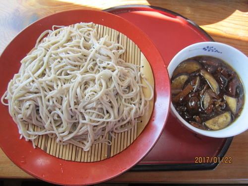 「ちたけ汁そば１１００円」@手打そば 白河の写真