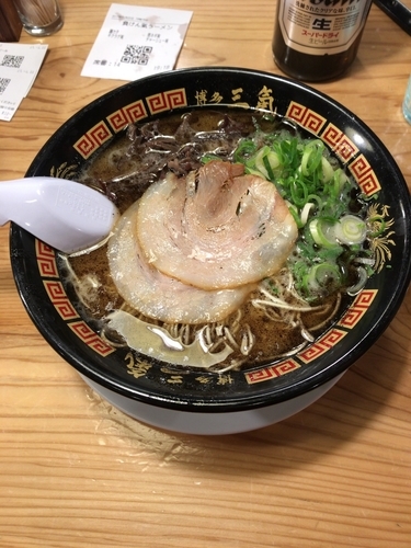 「負けん氣ラーメン（730円）＋替玉（10円）」@博多三氣 瑞穂店の写真