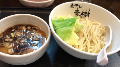 「黒煮干しつけめん 850円」@煮干しらーめん青樹 立川店の写真