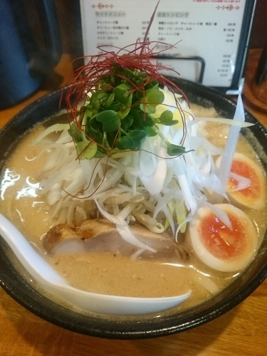 「【冬季限定】鶏白湯味噌 ￥800」@麺屋 鶏口の写真