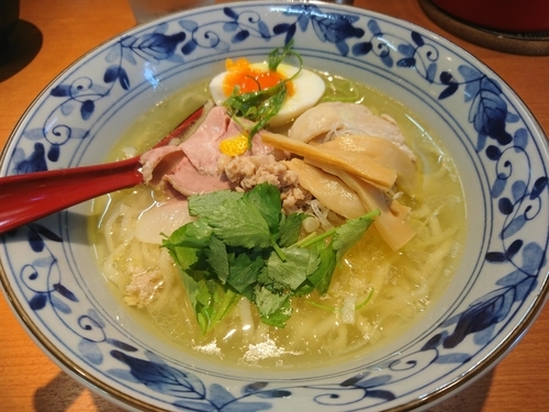 「【限定】純鶏そば800円＋カニ和え玉250円」@㐂九八 ～garage～の写真