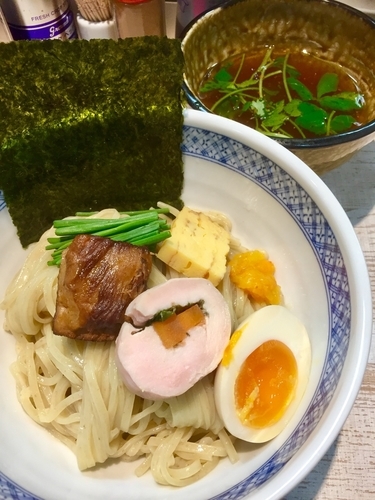 「【四つ葉✖️磯辺水産コラボ】年明けつけ麺 ￥1000」@中華そば 四つ葉の写真