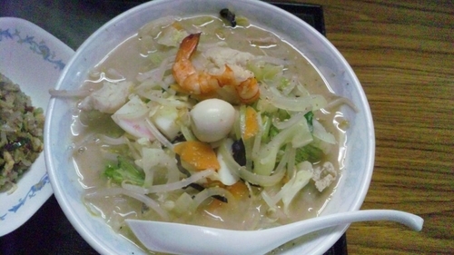 「ちゃんぽん麺＋半チャンセット」@あぐんちゃの写真