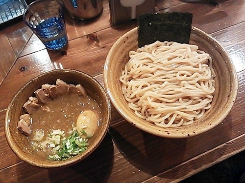 「ベジポタ味玉肉増し煮干じめつけ麺（大）」@ベジポタつけ麺 えん寺の写真