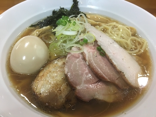 「【限定】本蛤と煮干しの生揚げ醤油850円、豚増し100円」@麺屋 むじゃきの写真