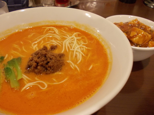 「担々麺セット」@陳麻家 日本橋三越前店の写真
