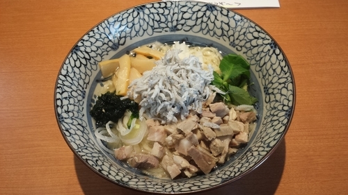 「しらすと生のりの山葵和えそば(ご飯割付)850円」@㐂九八 ～garage～の写真