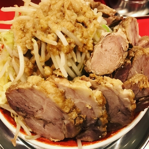 「W豚ラーメン」@ラーメンタロー 五反田の陣の写真