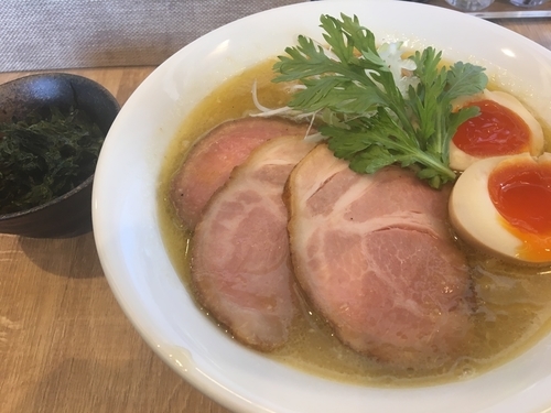 「全部のせ鶏汐らぁめん1080円」@らぁめん蓮華の写真