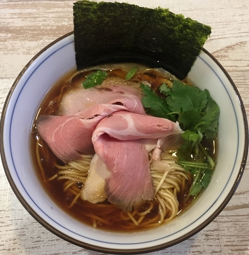 「四つ葉そば780円+本日のにぎり350円」@中華そば 四つ葉の写真